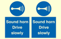 sound-horn-drive-slowly-warehousing-and-delivery-sign~